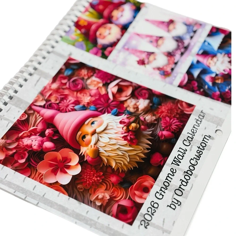 2026 Gnome Wall Calendar